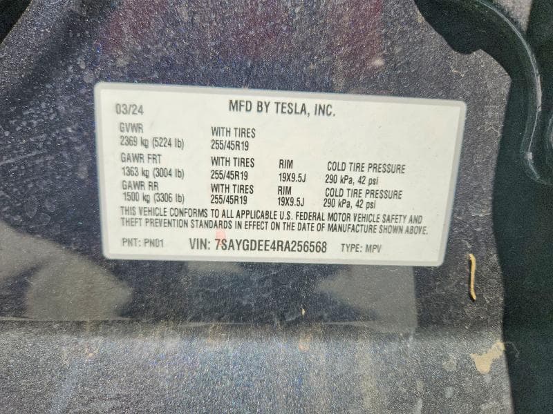 2024 TESLA MODEL Y 12