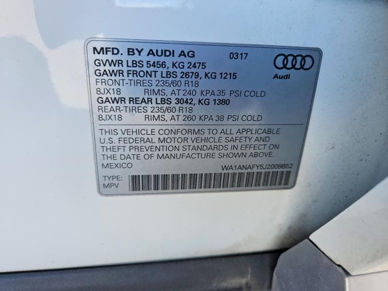 2018 AUDI Q5 PREMIUM 13