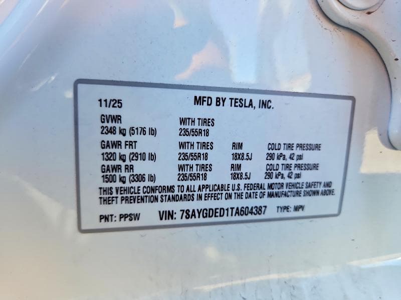 2026 TESLA MODEL Y 13