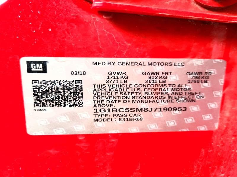 2018 CHEVROLET CRUZE LS 12