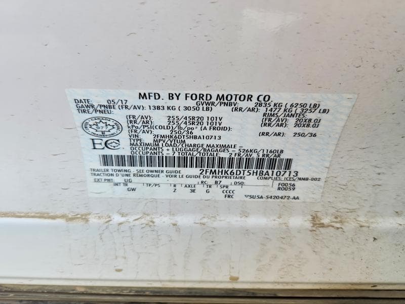 2017 FORD FLEX LIMITED 13