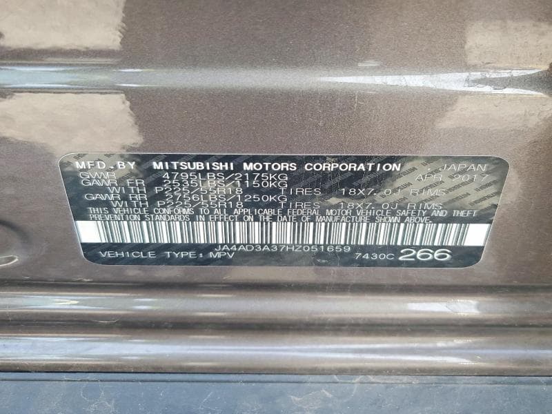 2017 MITSUBISHI OUTLANDER SE 12