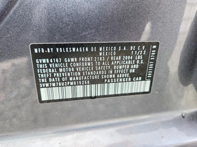 2023 VOLKSWAGEN JETTA SE 12