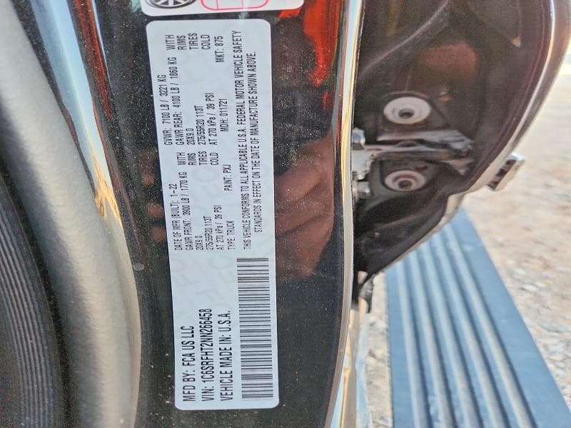 2022 RAM 1500 LIMITED 12
