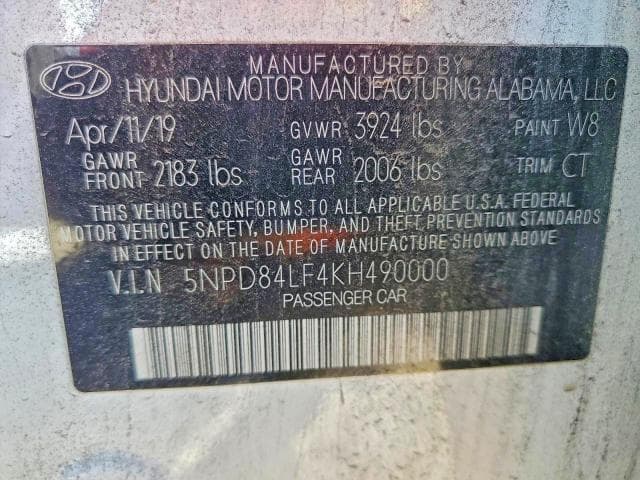 2019 HYUNDAI ELANTRA SEL 14