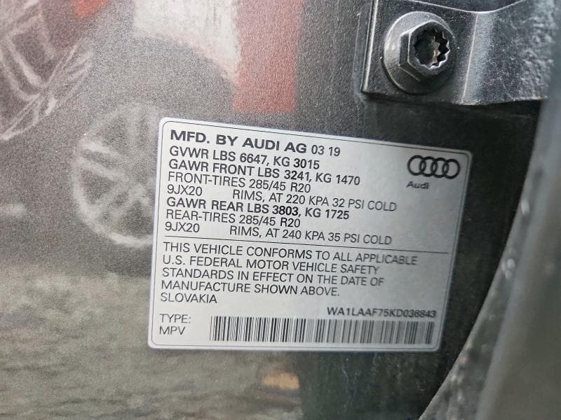 2019 AUDI Q7 PREMIUM PLUS 14