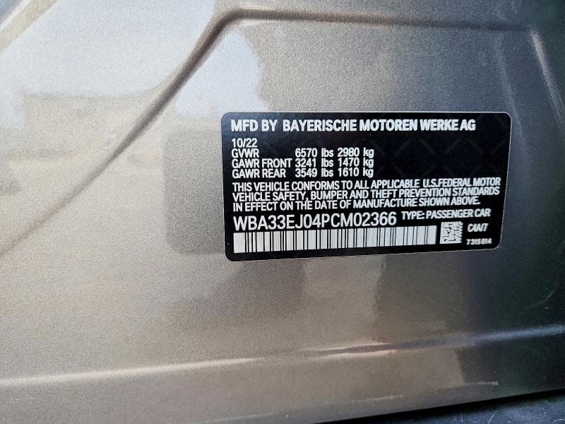 2023 BMW 760 XI 12