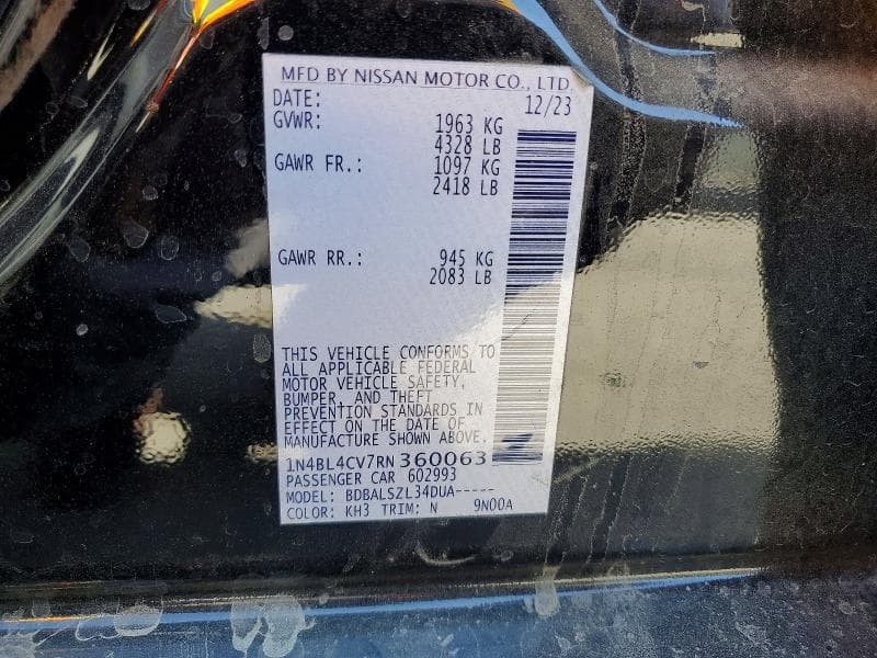 2024 NISSAN ALTIMA SR 13