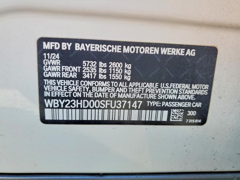 2025 BMW I4 EDRIVE 40 12