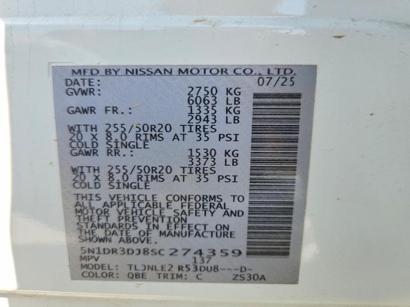 2025 NISSAN PATHFINDER PLATINUM 14