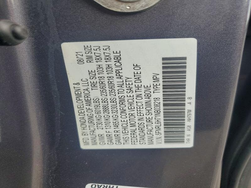 2022 HONDA ODYSSEY EXL 13