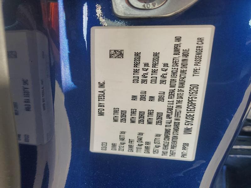 2023 TESLA MODEL 3 12