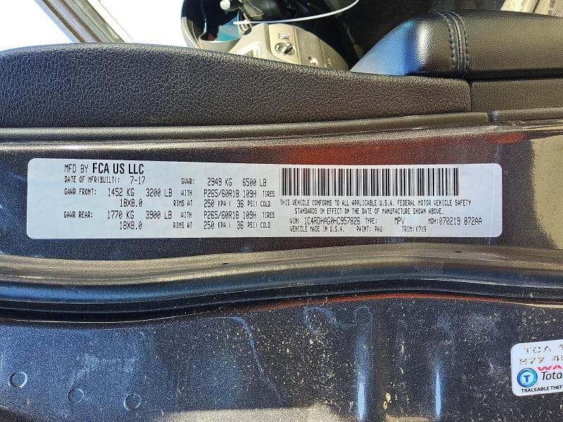 2017 DODGE DURANGO SXT 13