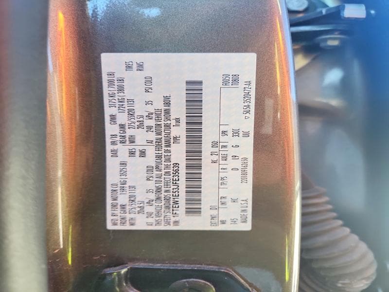 2018 FORD F150 SUPERCREW 13
