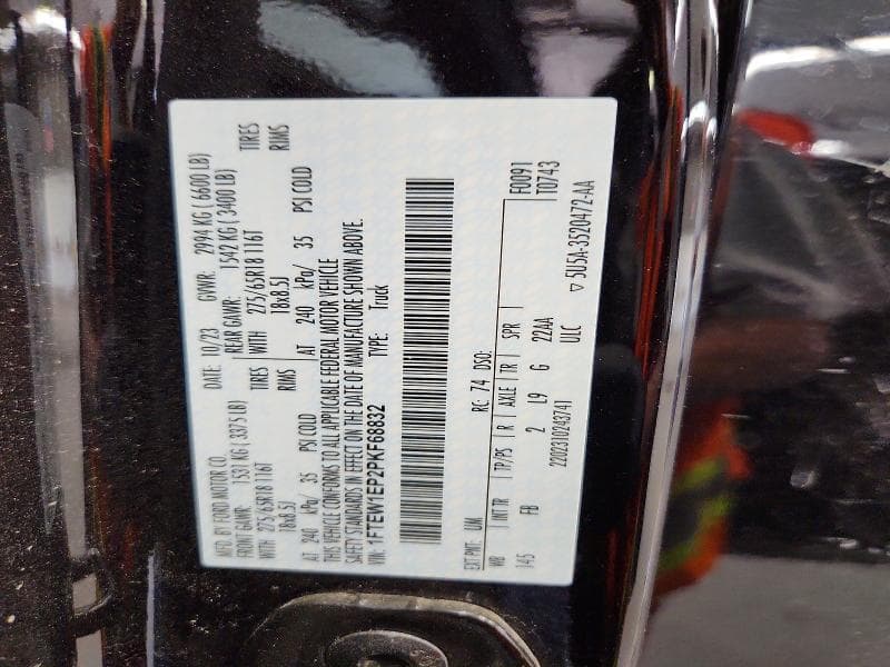 2023 FORD F150 SUPERCREW 12