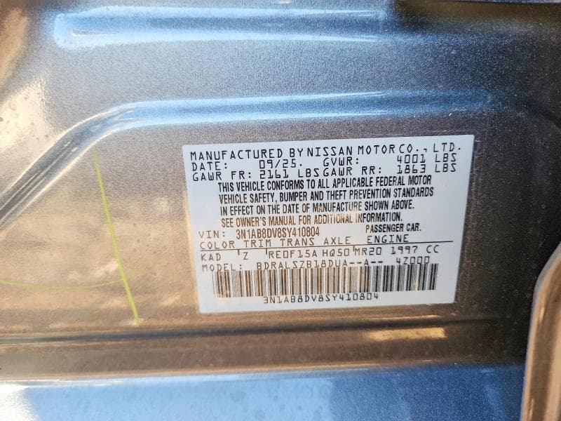 2025 NISSAN SENTRA SR 12