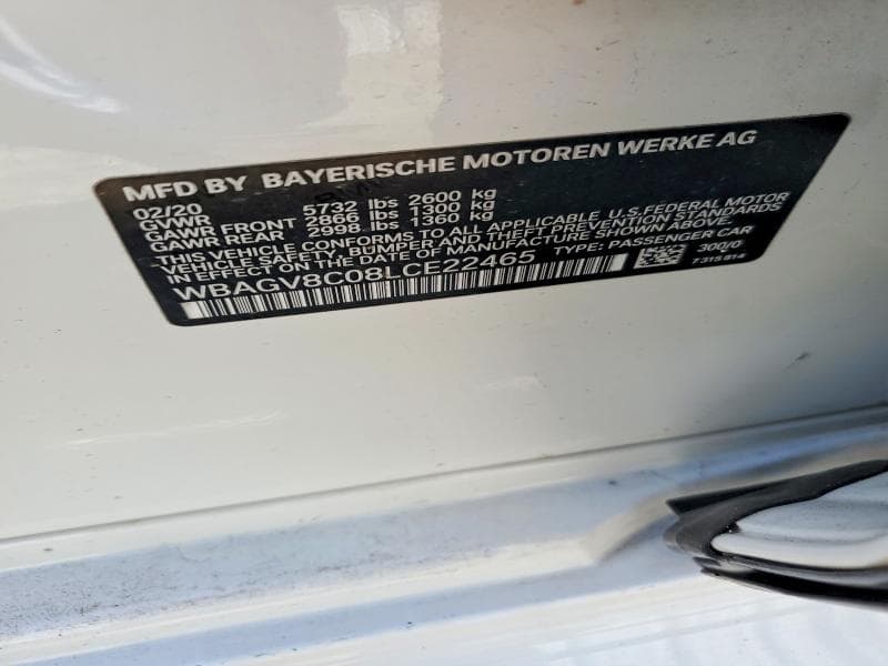 2020 BMW M850XI 12