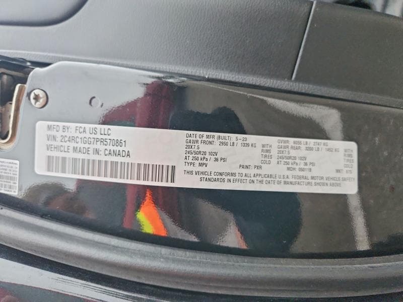 2023 CHRYSLER PACIFICA LIMITED 13