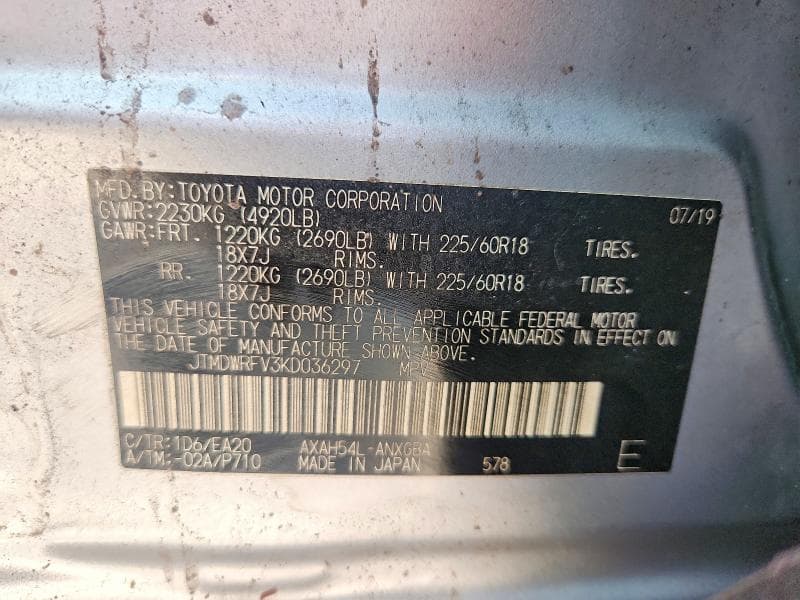 2019 TOYOTA RAV4 LIMITED 14