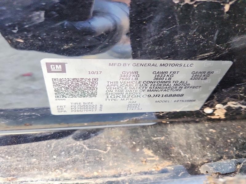 2018 GMC YUKON XL K1500 SLT 13