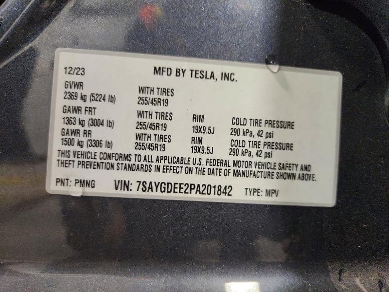 2023 TESLA MODEL Y 12
