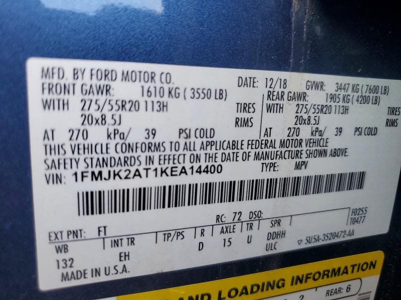 2019 FORD EXPEDITION MAX LIMITED 13