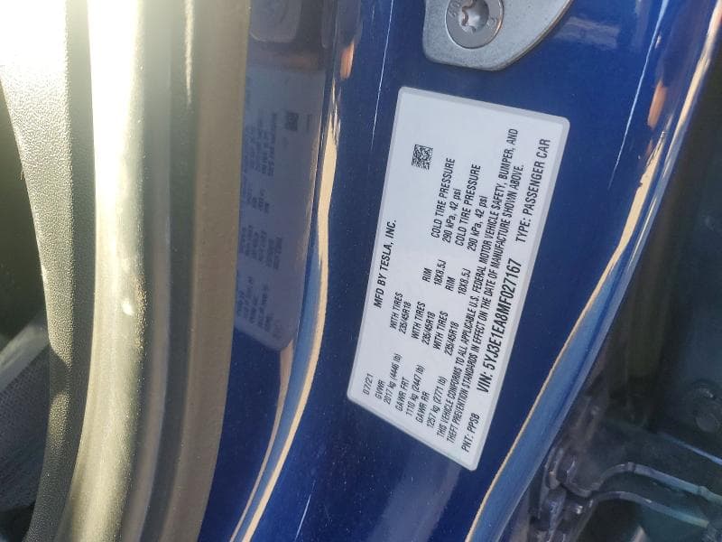 2021 TESLA MODEL 3 12