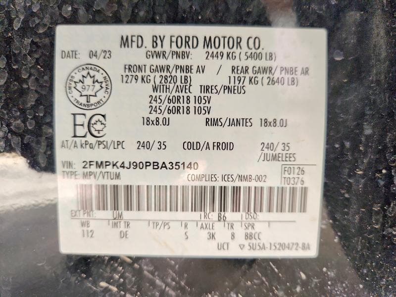2023 FORD EDGE SEL 13