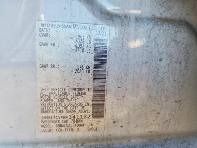 2024 NISSAN ALTIMA SR 13