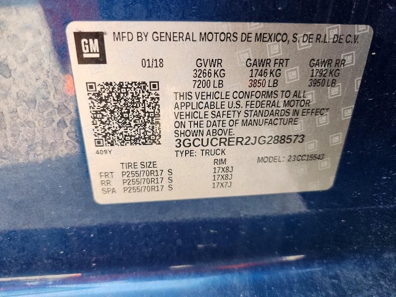 2018 CHEVROLET SILVERADO C1500 LT 12