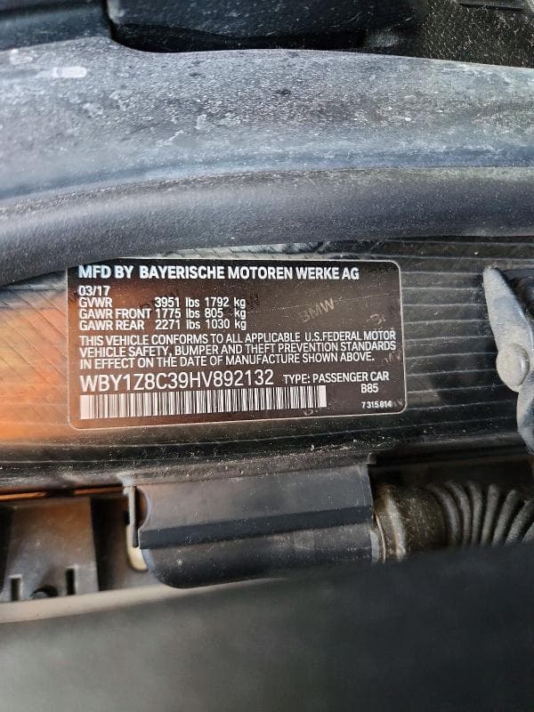 2017 BMW I3 REX 12
