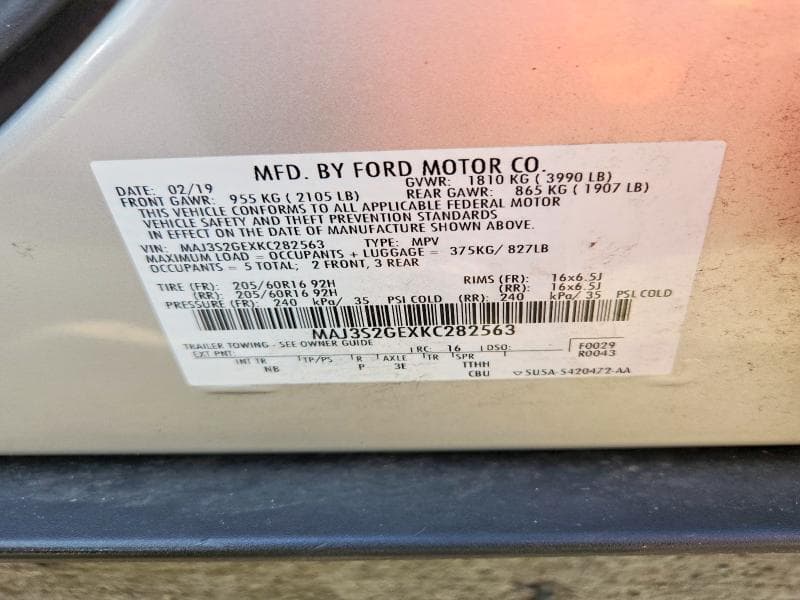 2019 FORD ECOSPORT SE 12