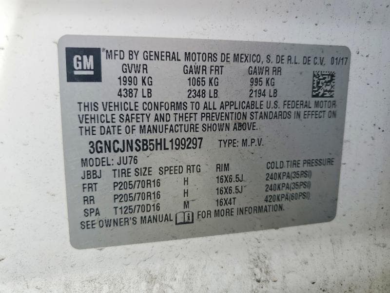 2017 CHEVROLET TRAX LS 13