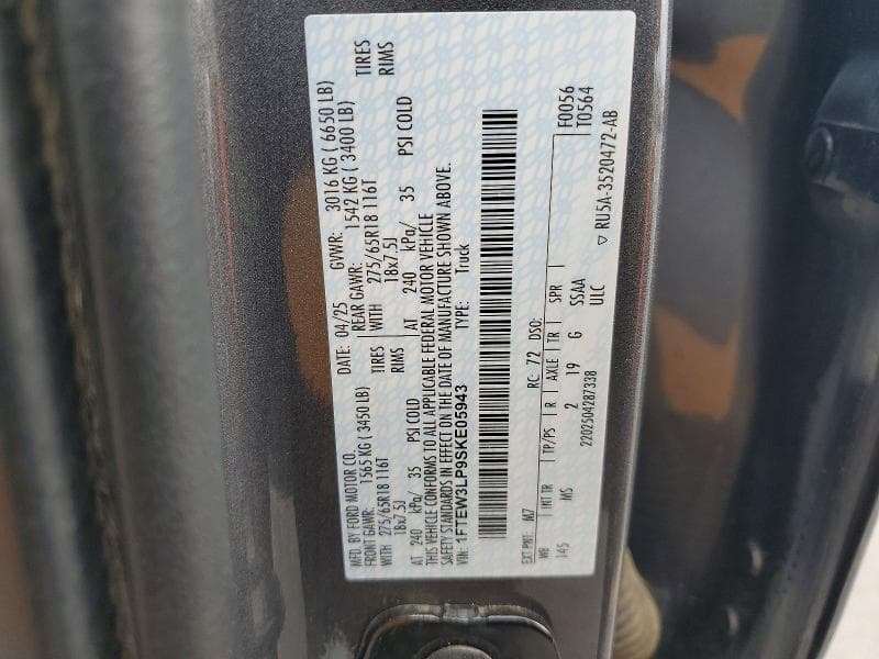 2025 FORD F150 XLT 12