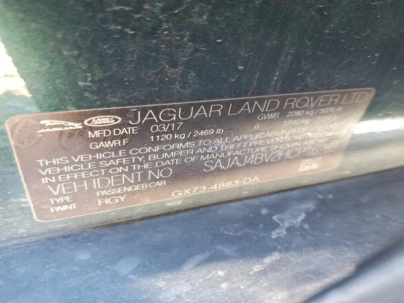 2017 JAGUAR XE PREMIUM 12