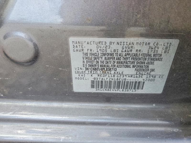 2023 NISSAN VERSA SV 13