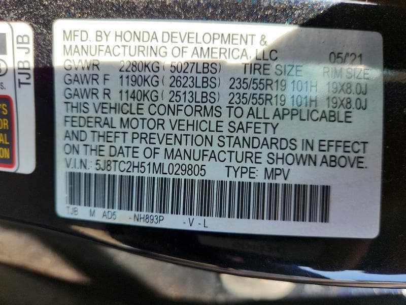 2021 ACURA RDX TECHNOLOGY 13