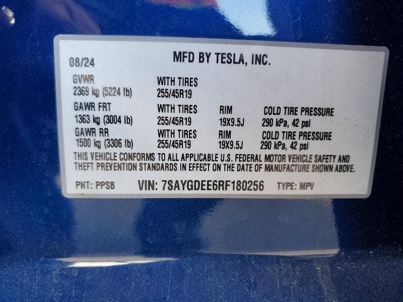 2024 TESLA MODEL Y 12