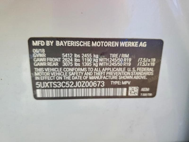 2018 BMW X3 XDRIVEM40I 13