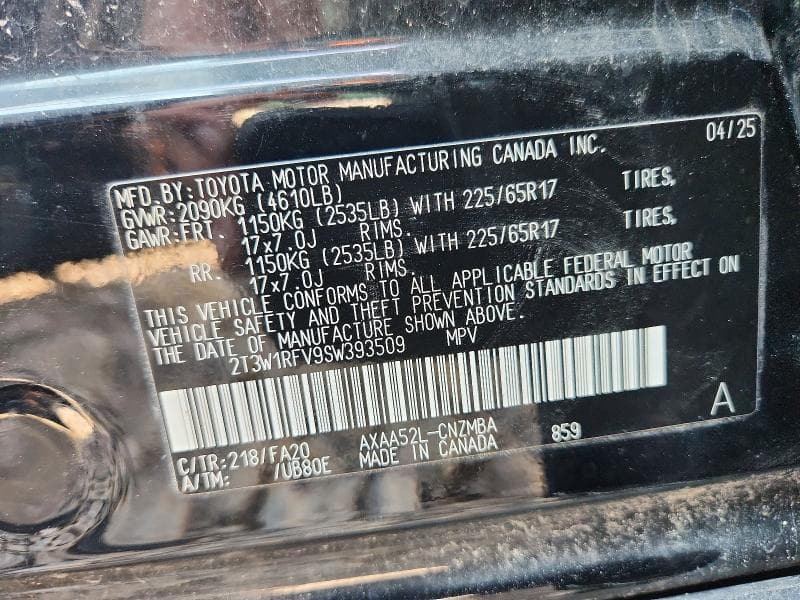 2025 TOYOTA RAV4 XLE 14