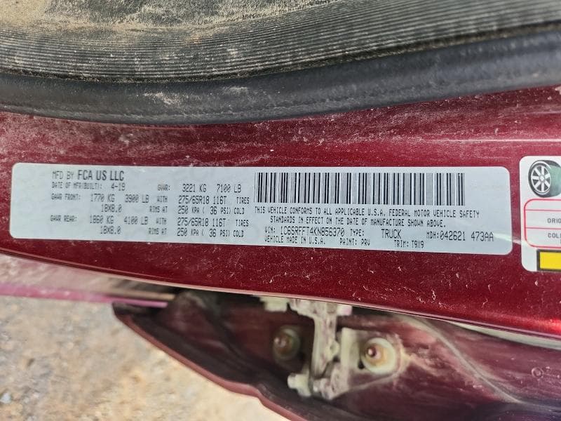 2019 RAM 1500 BIG HORN/LONE STAR 12