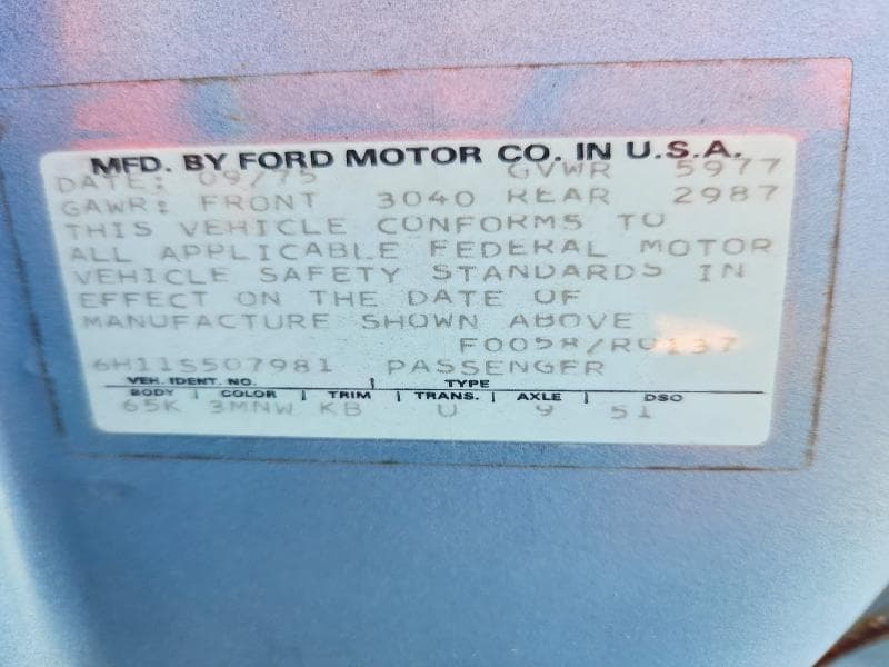 1976 MERCURY MONTEGO 12