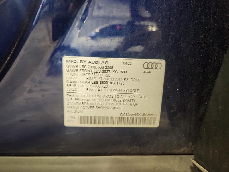 2022 AUDI E-TRON PREMIUM 13