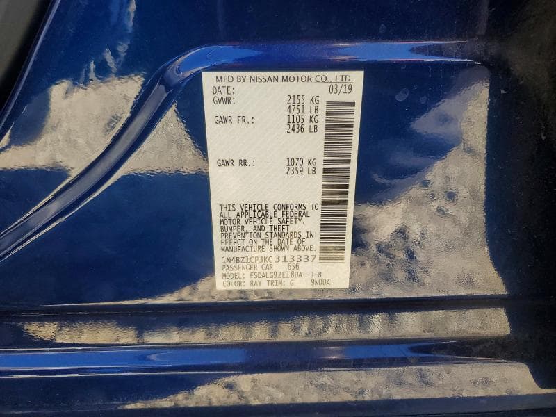 2019 NISSAN LEAF SL PLUS 13