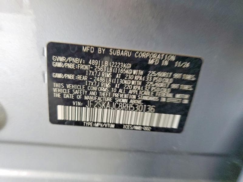 2024 SUBARU FORESTER WILDERNESS 14