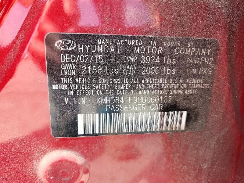 2017 HYUNDAI ELANTRA SE 12
