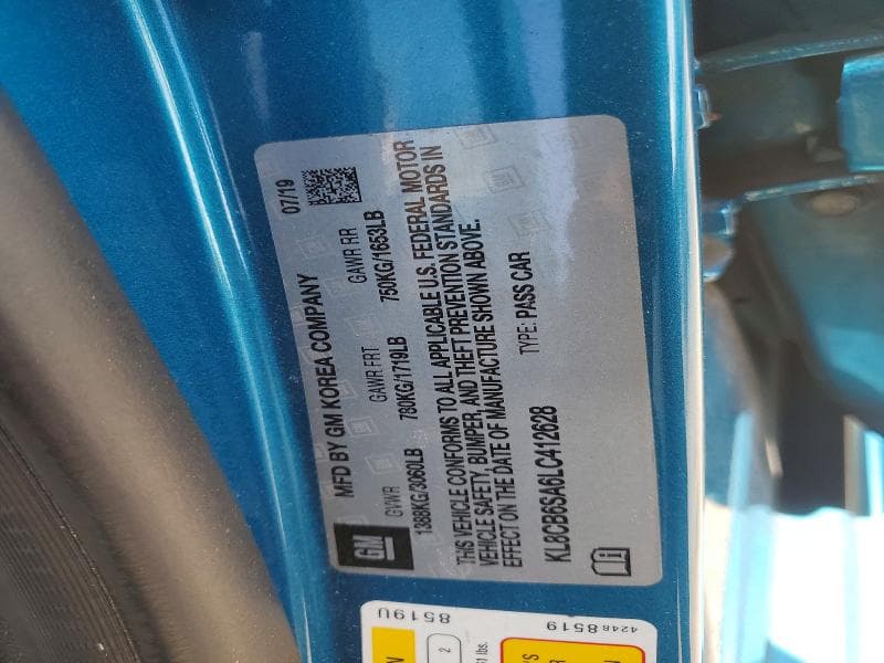 2020 CHEVROLET SPARK LS 12