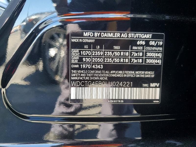 2020 MERCEDES-BENZ GLA 250 13