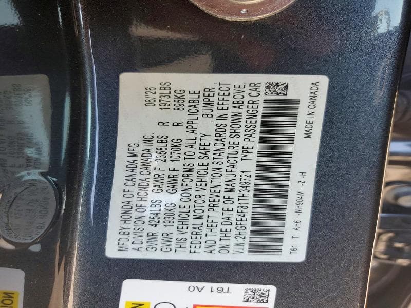 2026 HONDA CIVIC SPORT 12