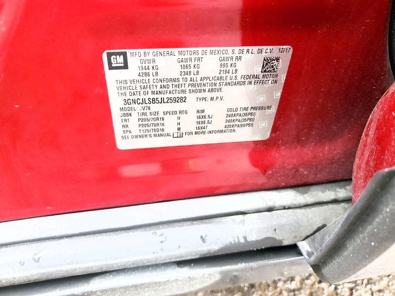 2018 CHEVROLET TRAX 1LT 13
